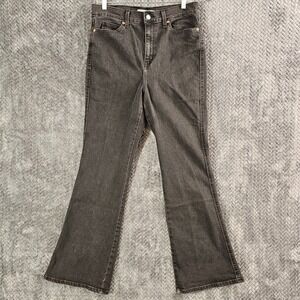 Signature By Levi Strauss Women's Heritage Black High Rise Flare Sz 8 (31) Jeans